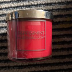 Peppermint Marshmallow Bath and BodyWorks Candles