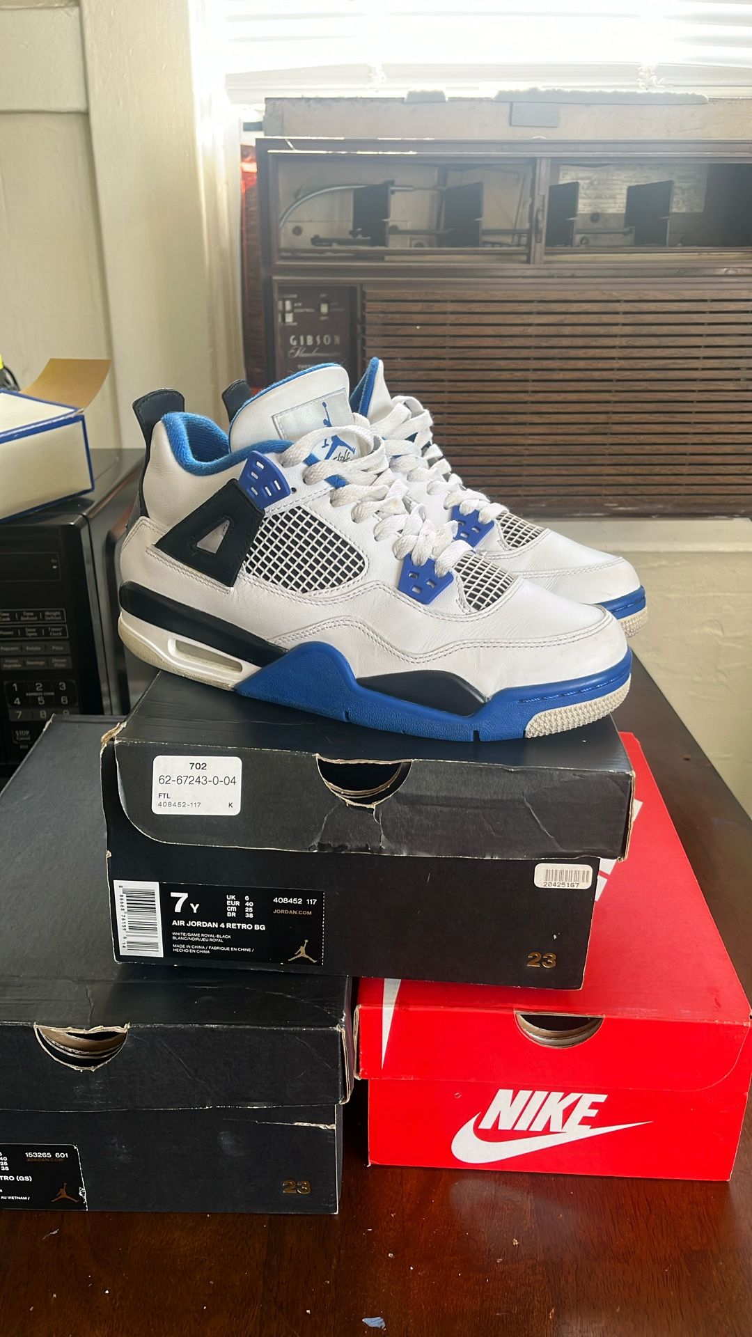 Air Jordan 4 Retro BG Royal black