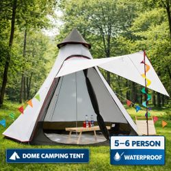 🏕️ 12x10 FAMILY CAMPING TENT – 5-6 PERSON (NEW)