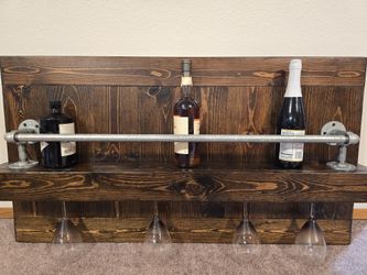 Industrial Style Wine/Bar Rack