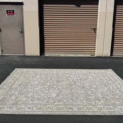 Nourison Home Florentine 7’10” x 9’10” Grey Vintage Medallion Area Rug FLN03