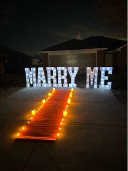 Marry Me letters