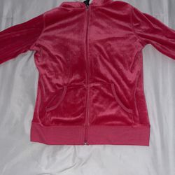 pink velvet jacket 