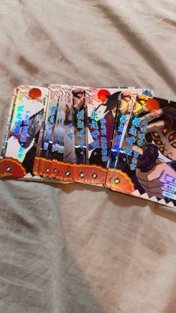 Demon Slayer Holographic Anime Trading Cards Lot