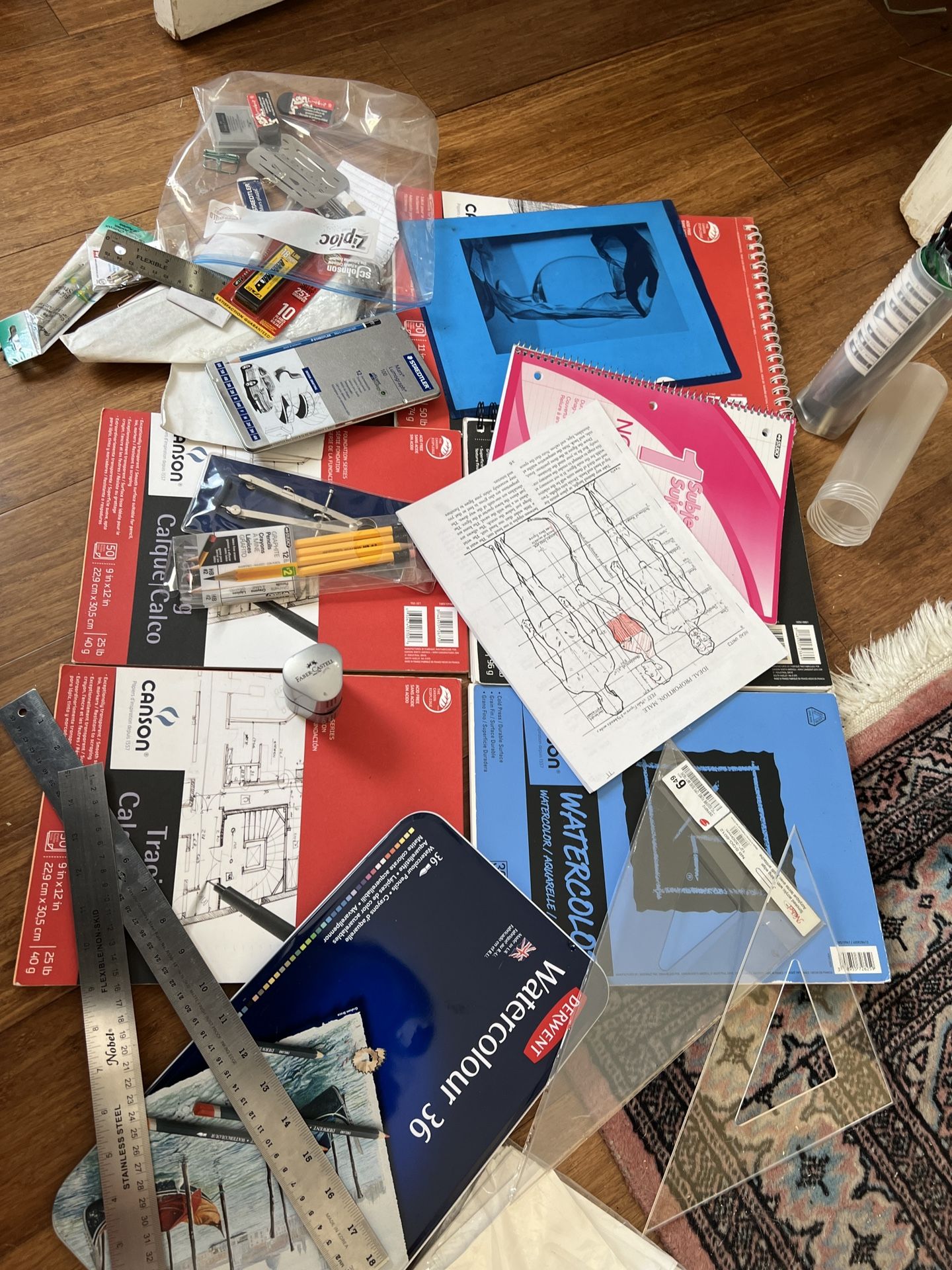 Drawing Paper + Pencils + Art Supplies Bundle - High Quality  