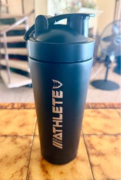 Black Athlete Stainless Steel Shaker Bottle(New)