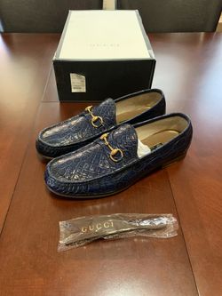 Gucci Crocodile 1953 Horebit Loafers Mens Size Gucci 13/ USA 13.5
