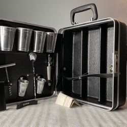 Vintage Platt Traveling Bar Hard Case With Key