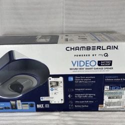 Chamberlain B4655T 3/4 HP Belt Garage Door Opener Camera Backup Battery