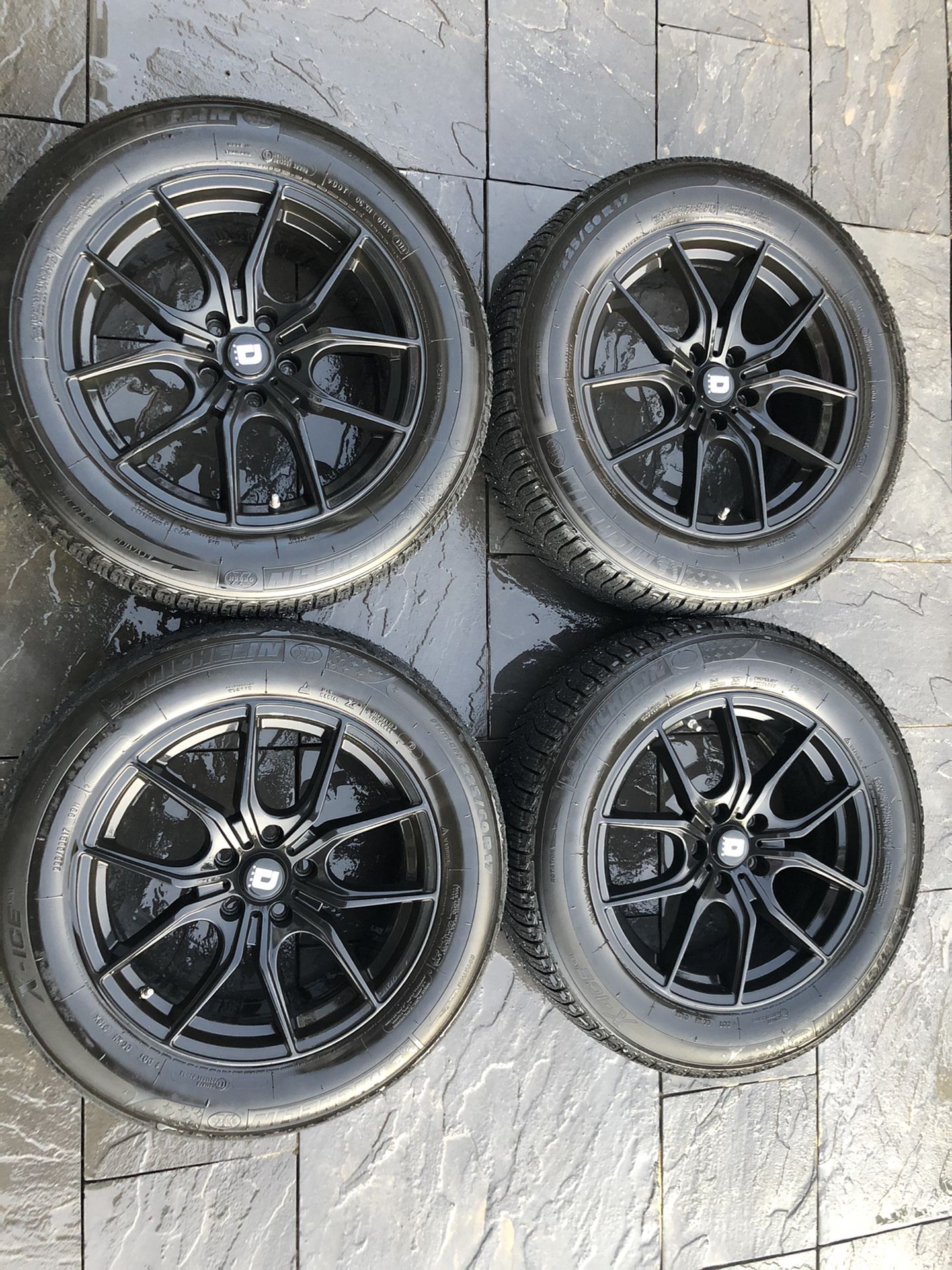 17” Matte Black Rims w/ Winter Tires