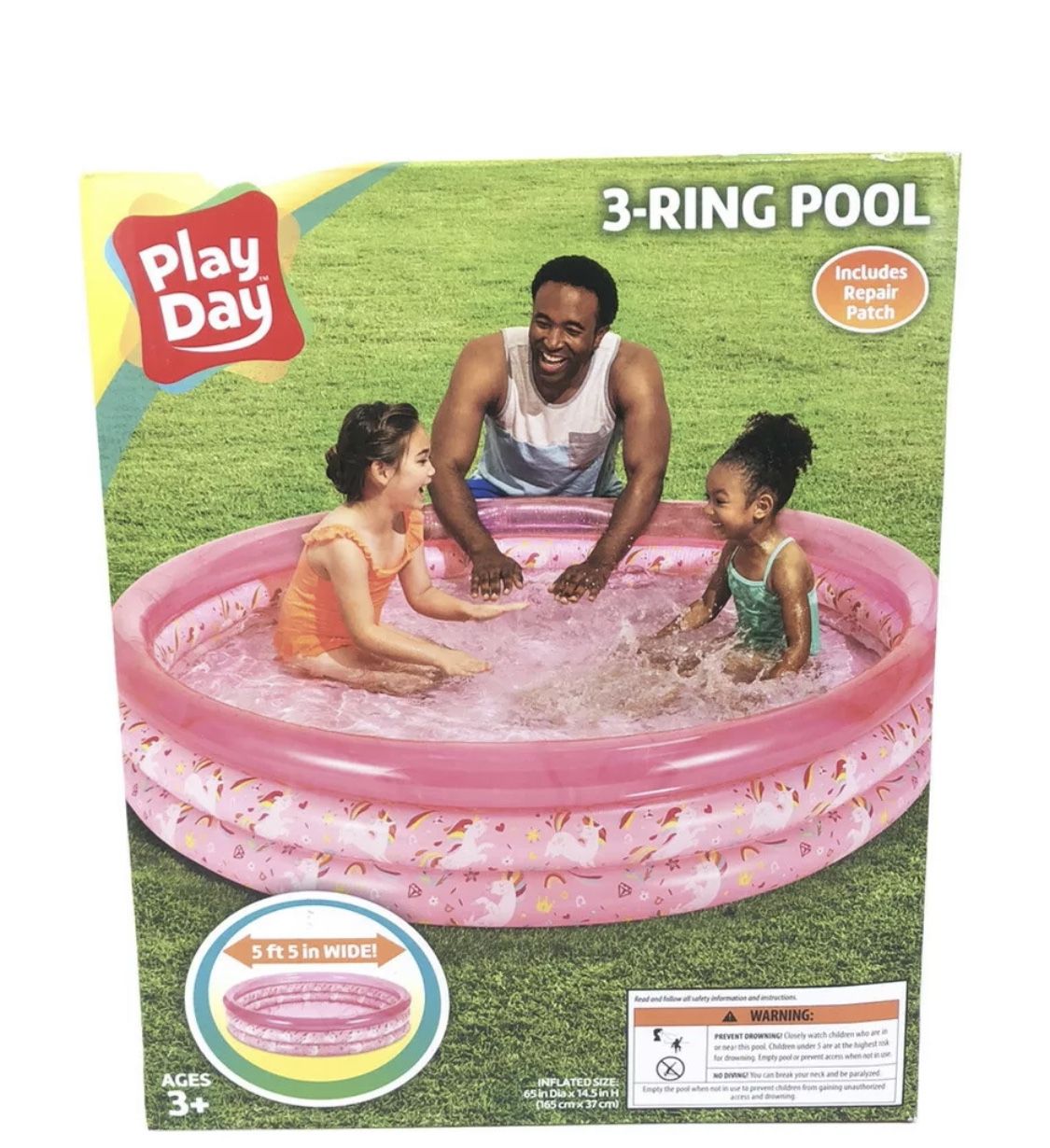 3 ring pool pink (ages 3+)