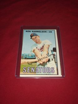 Vintage Old 1967 Ken Harrelson Baseball Card - Topps #188