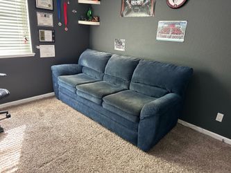 Blue hide-a-bed Sleep Number