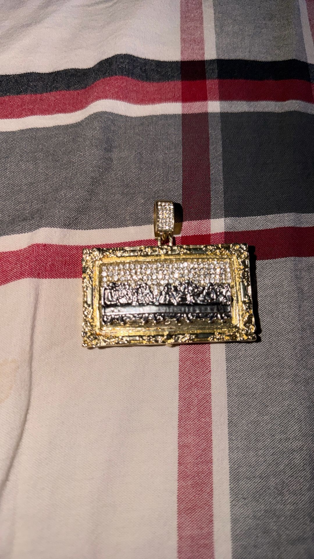 The Last Supper Gold Plated Pendant Paint Don’t Come Off