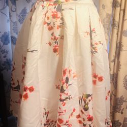 Floral Soft Pink Skirt 