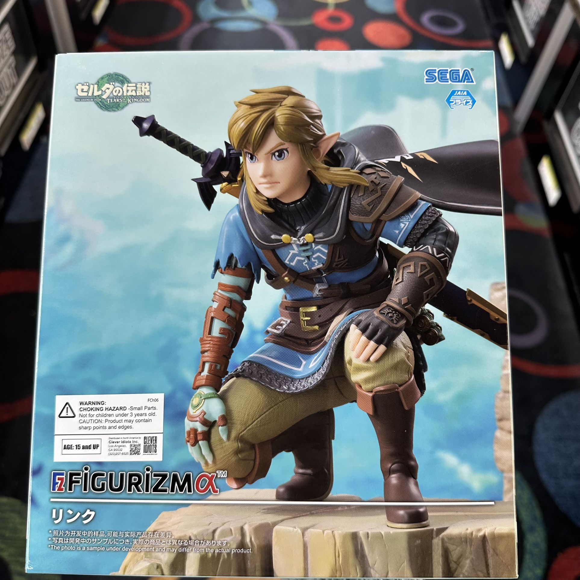 NEW IN BOX Legend of Zelda Tears Of The Kingdom Link Figurizma Sega Figurine Figure Toy