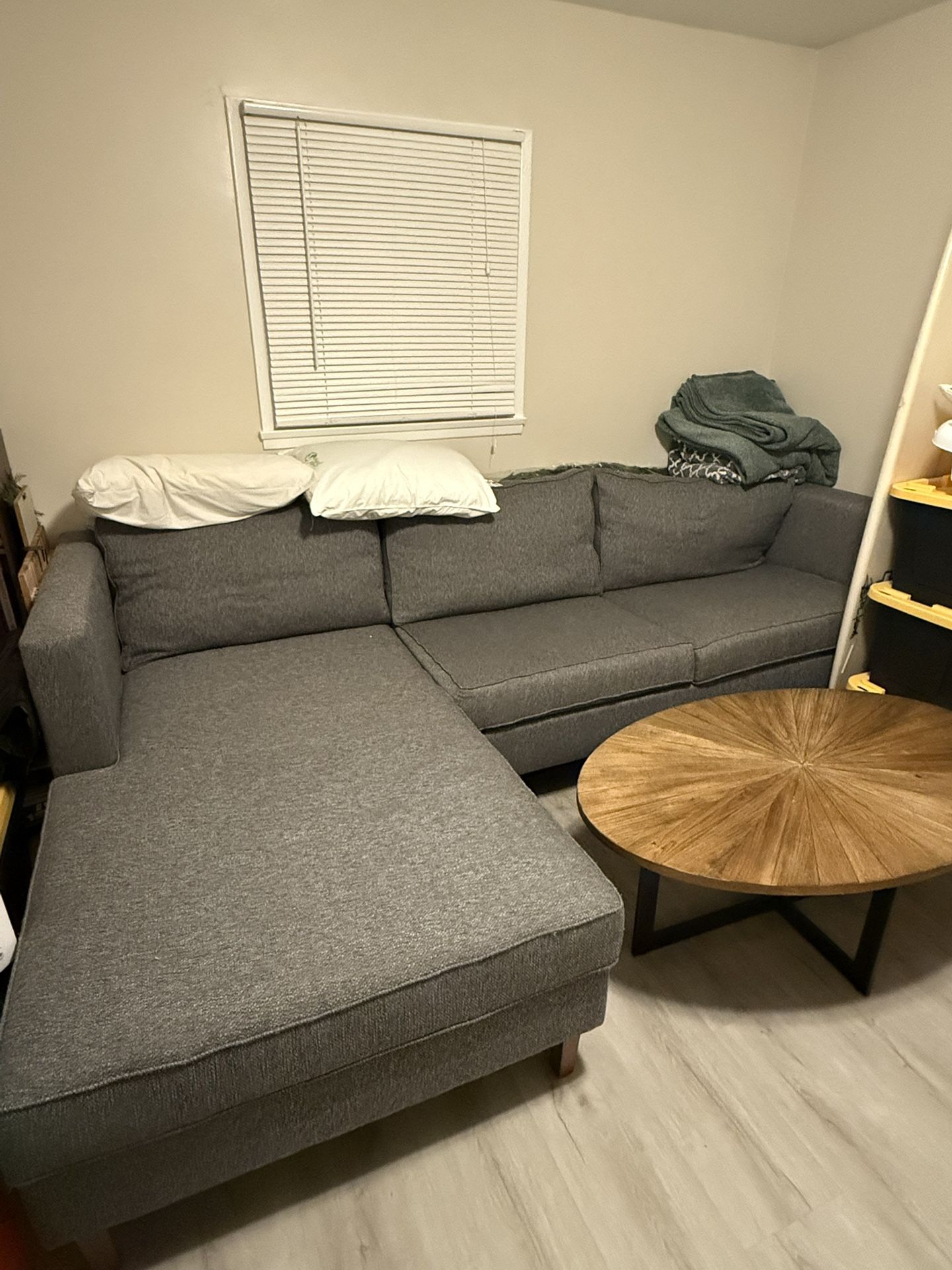 Grey L Shaped Couch