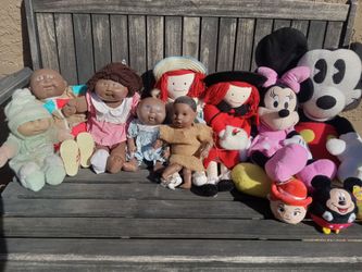 Vintage Doll and Plush Toy Lot