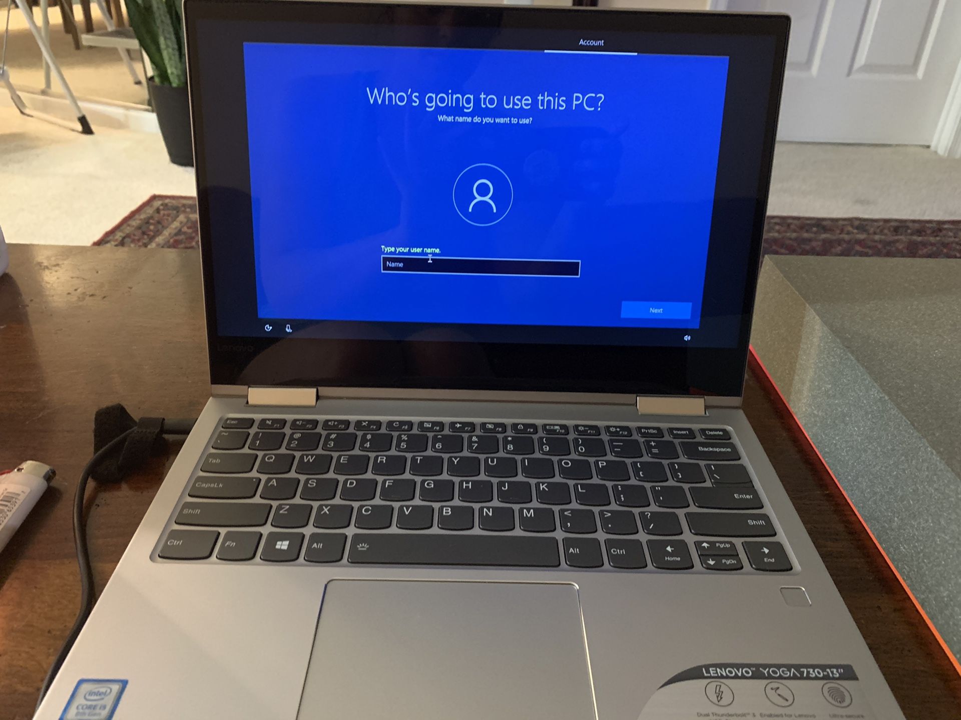 13” Lenovo Yoga 730 Laptop/Tablet