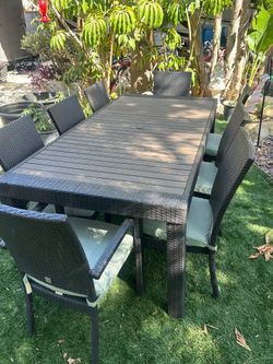 Outdoor patio furniture dining set