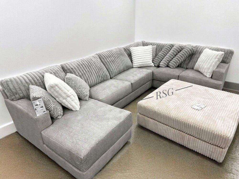 Living Room Furniture U Shaped Modular Sectional Sofa With Chaise Luxury Couch Set⭐$39 Down Payment with Financing ⭐ 90 Days same as cash