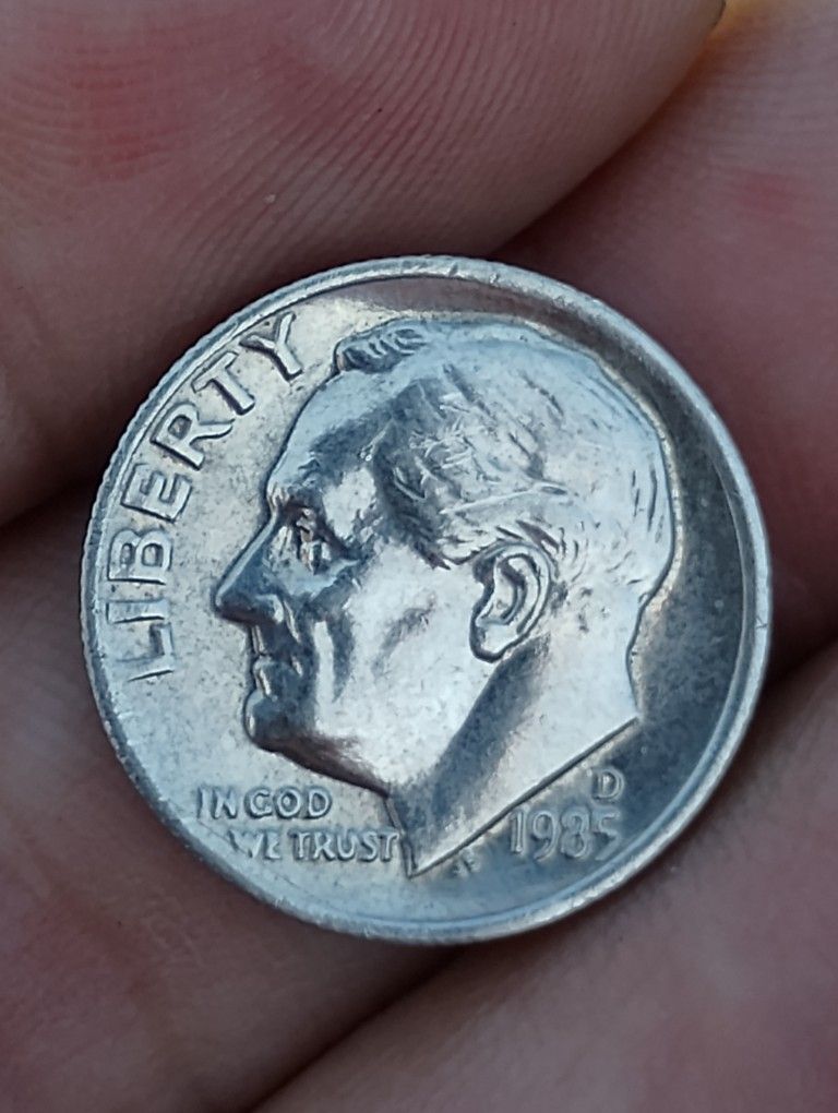 MS 1985 D Dime FT