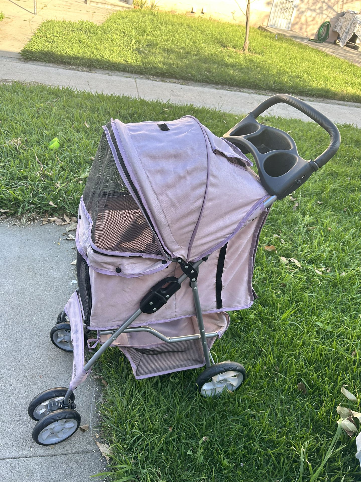 Pink Lilac Paws &Pals Dog Stroller