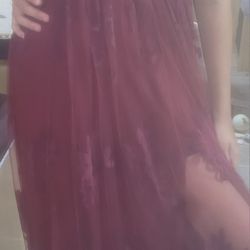 Burgundy Dress Small