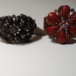 Floral Cuff Braclet Set