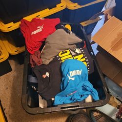 Box Of Tees And Pants Womens And Mens 