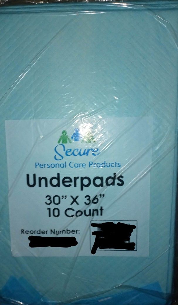 XL Personal Care Pads 30x36 Sold By The Case Only 100 Count In Each Case Asking $33.00 Each Case