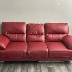 Red Comfy Couch 
