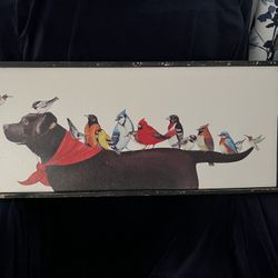 Dog And Birds wall picture
