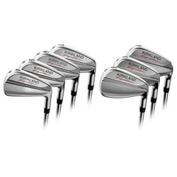 New Kirkland Signature 7-piece Players Iron Set, Right Handed. Sells at costco for $549 plus tax.

I have 1 set in Regular
And
I have 1 set in Stiff