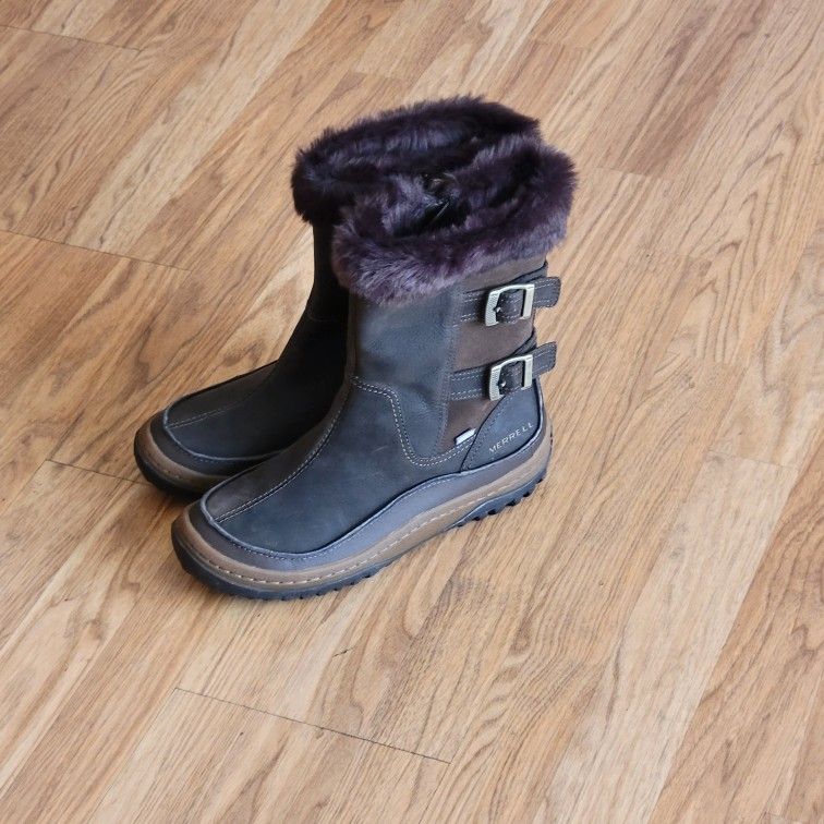 Merrell Decora Chant Waterproof Boots Womens 9 Mocha Winter Snow Boots
Mid Calf. Perfect shape, never worn. Box is missing.
200gram insulation
Size