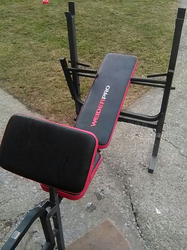 Bench and weights