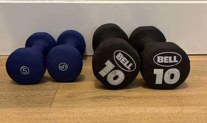 Dumbbells -2x5lbs, 2x10lbs