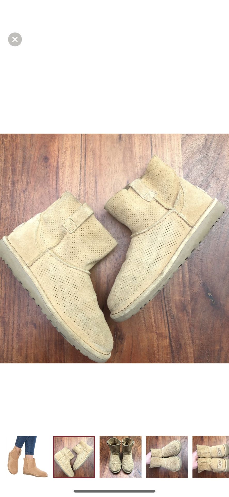 Ugg Classic Unlined Mini Perf Boots