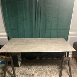 Concrete Table + 4 Chairs