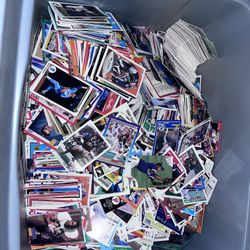 Bin Full Of Sport Cards 