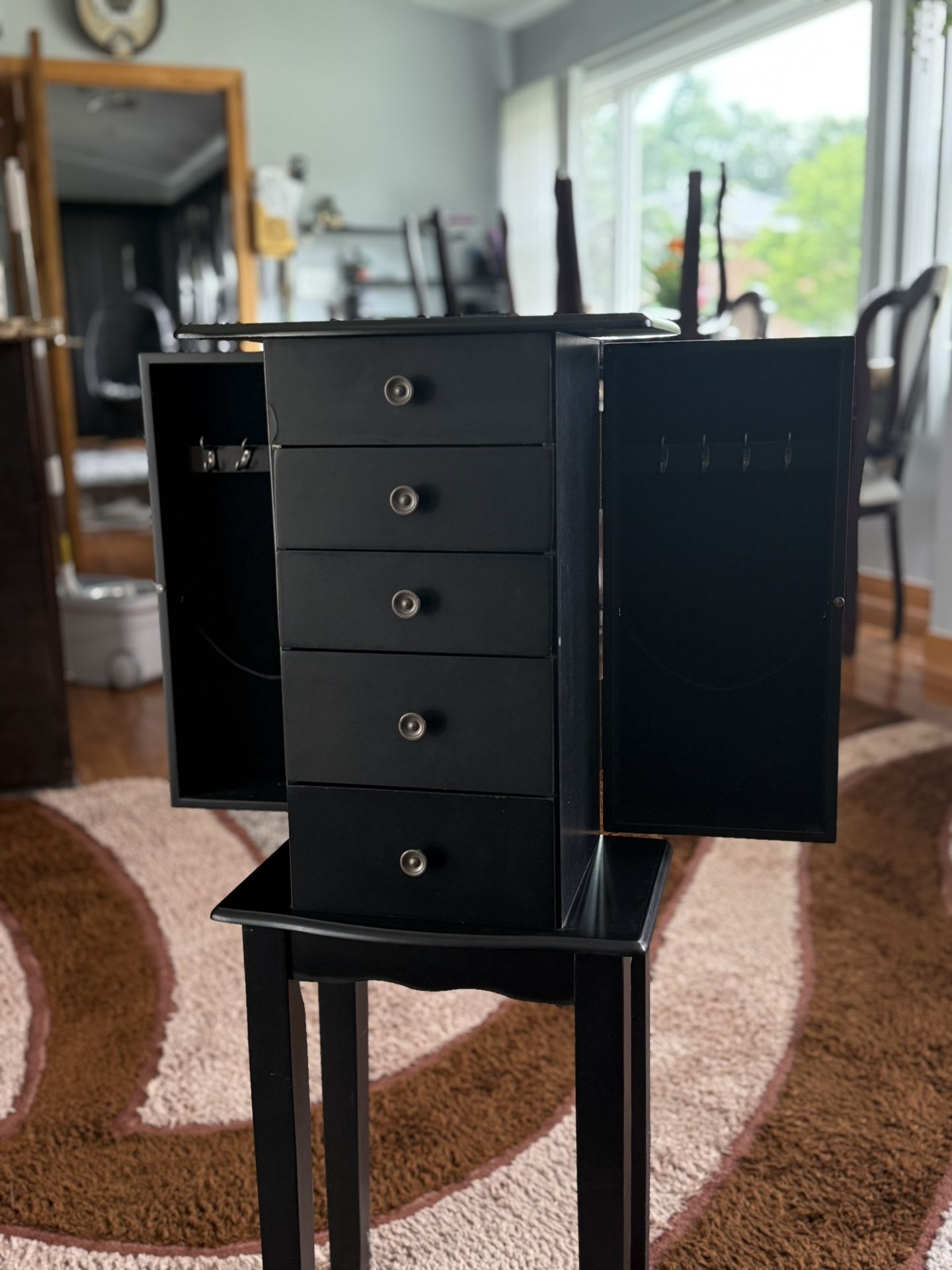 Black Jewelry Armoire