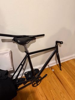 Black fixie Bike Frame with Components