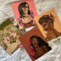 Original 16x20 Portrait Paintings 