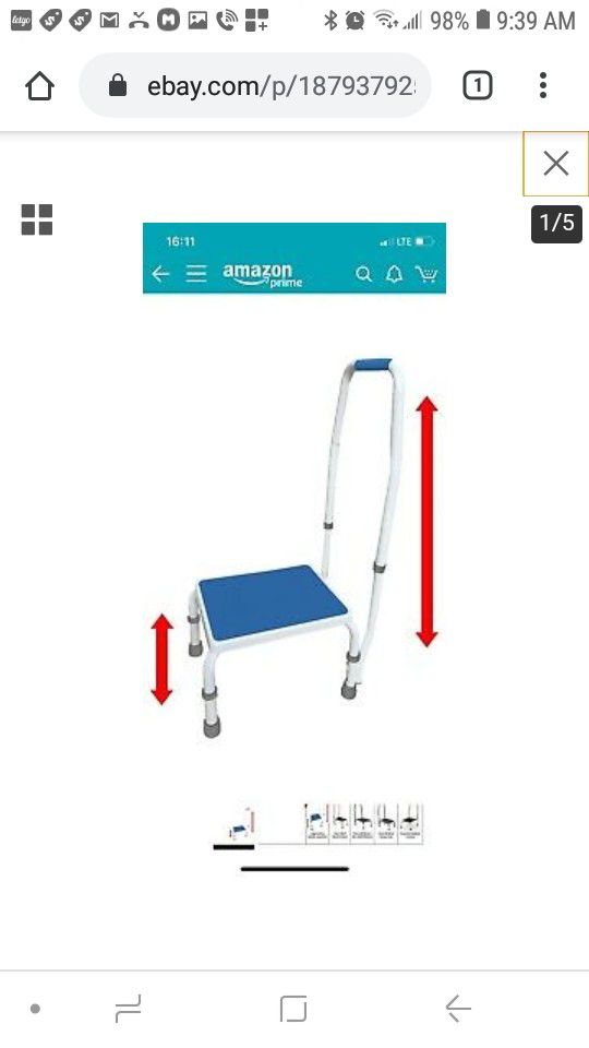 platinum health adjustastep height adjustable step stool