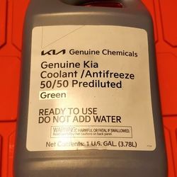 GENUINE CHEMICALS KIA COOLANT 50/50 GREEN ~ 1GALLON