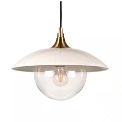 Alvia Pendant in Pearled White