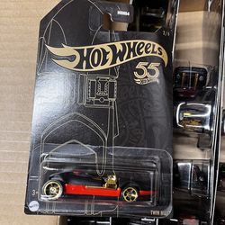 Hot Wheels Twin Mill 55th Anniversary Black Gold 2/6 Diecast 1:64