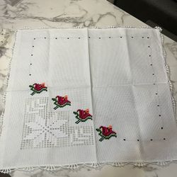 Crosstitch Tortilla Warmer/Servilleta Bordada
