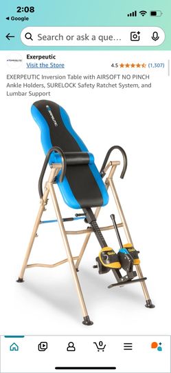 Exerpeutic Inversion Table