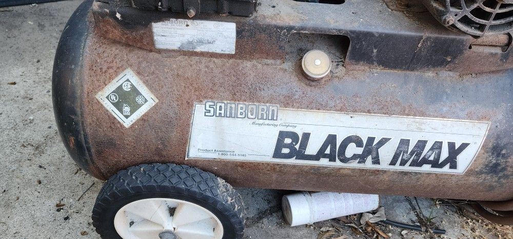 Old Sanborn Black Air Compressor